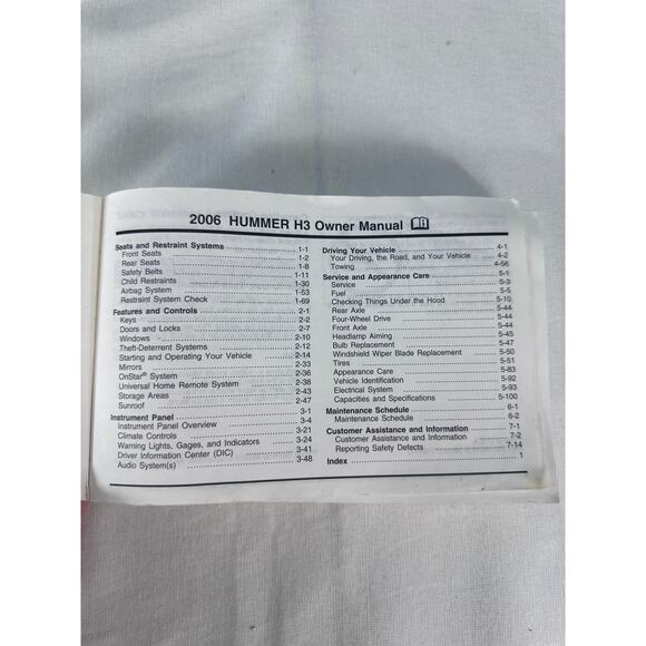 2006 Hummer H3 Owner’s Manual Operator Instructions - Picture 3 of 5